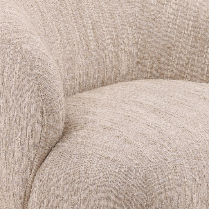 Romina Swivel Chair Beige - SwayLiving