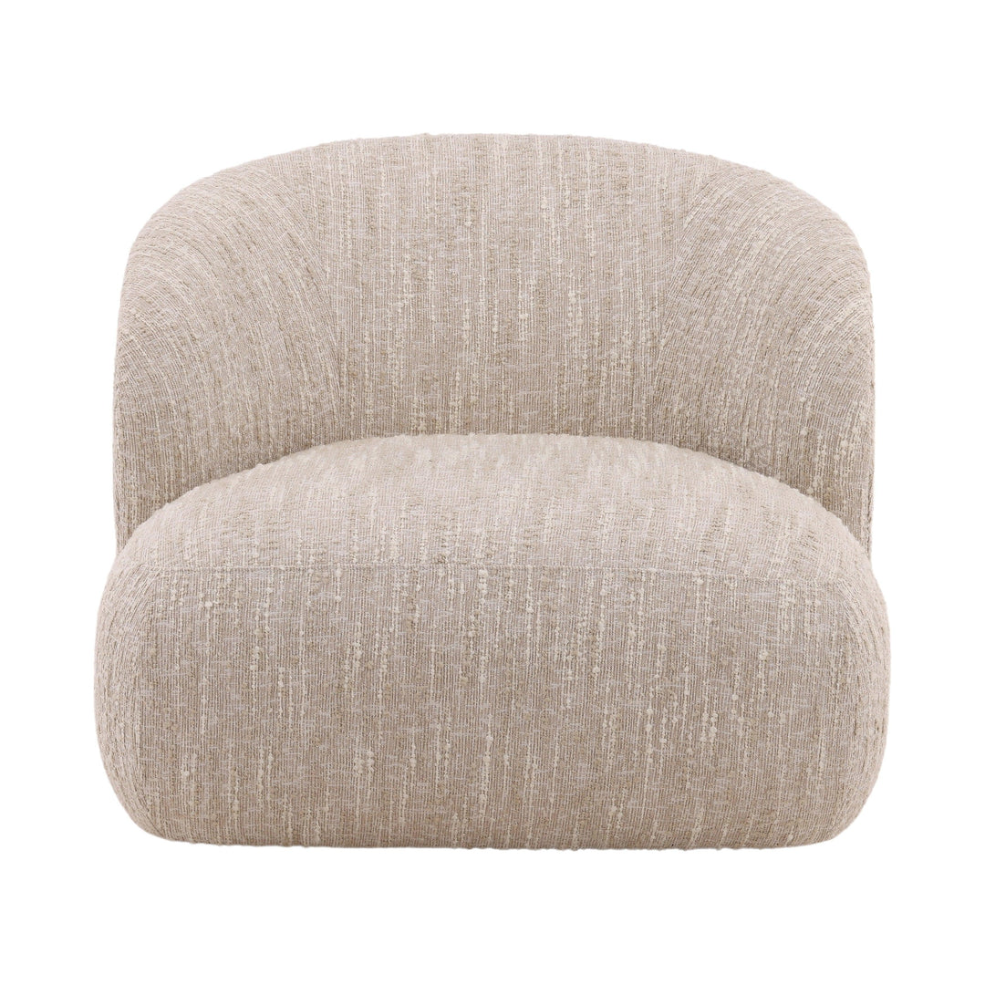 Romina Swivel Chair Beige - SwayLiving