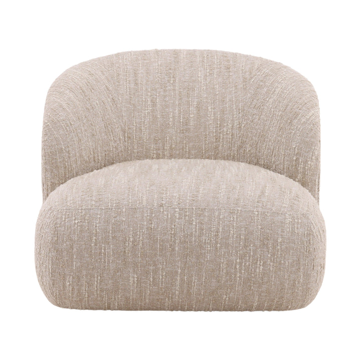 Romina Swivel Chair Beige - SwayLiving