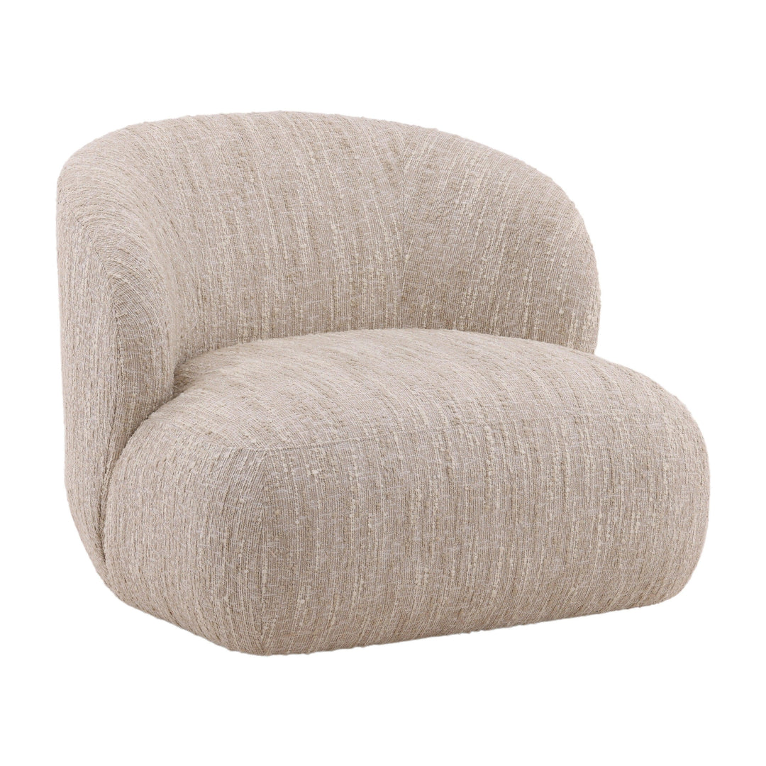 Romina Swivel Chair Beige - SwayLiving