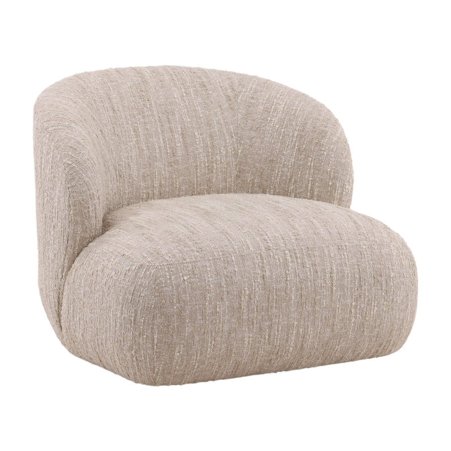 Romina Swivel Chair Beige - SwayLiving
