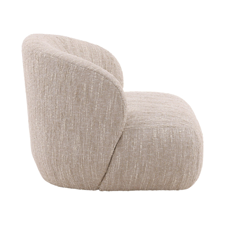 Romina Swivel Chair Beige - SwayLiving