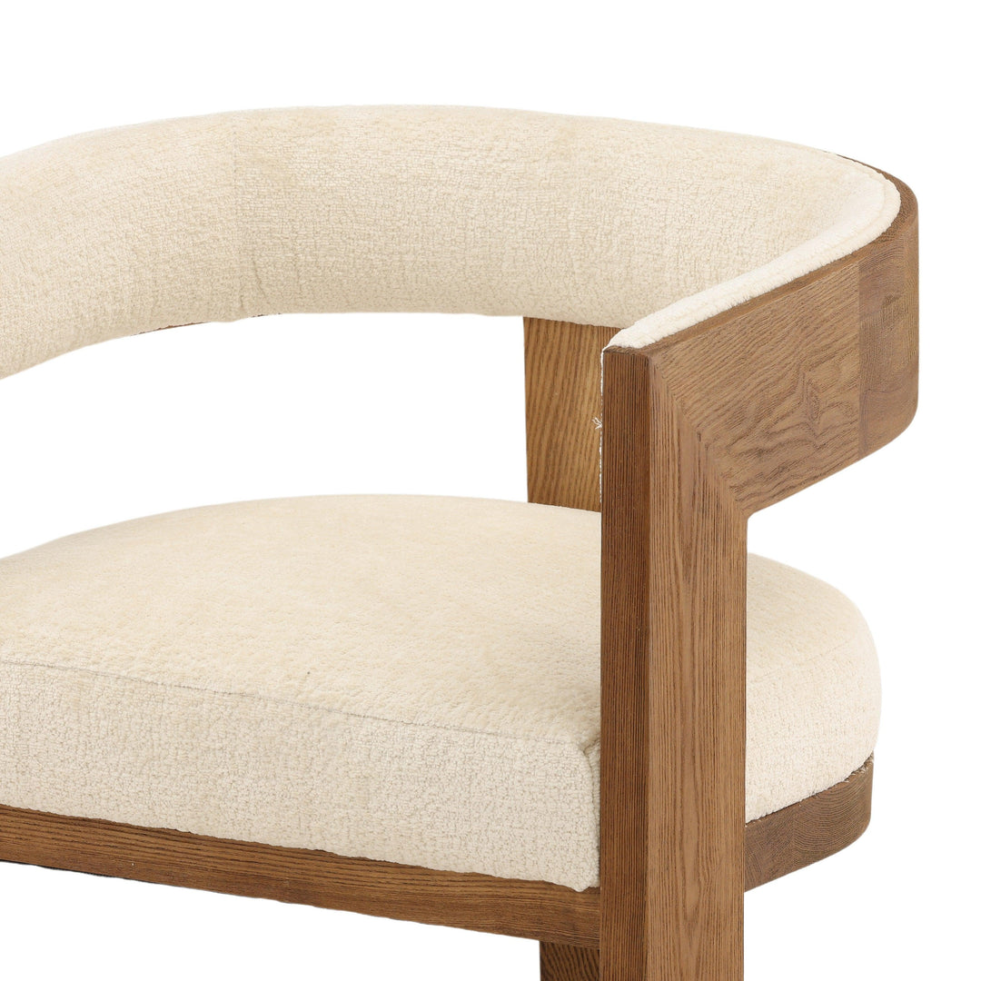 Nadine Dining Chair Cream - SwayLiving