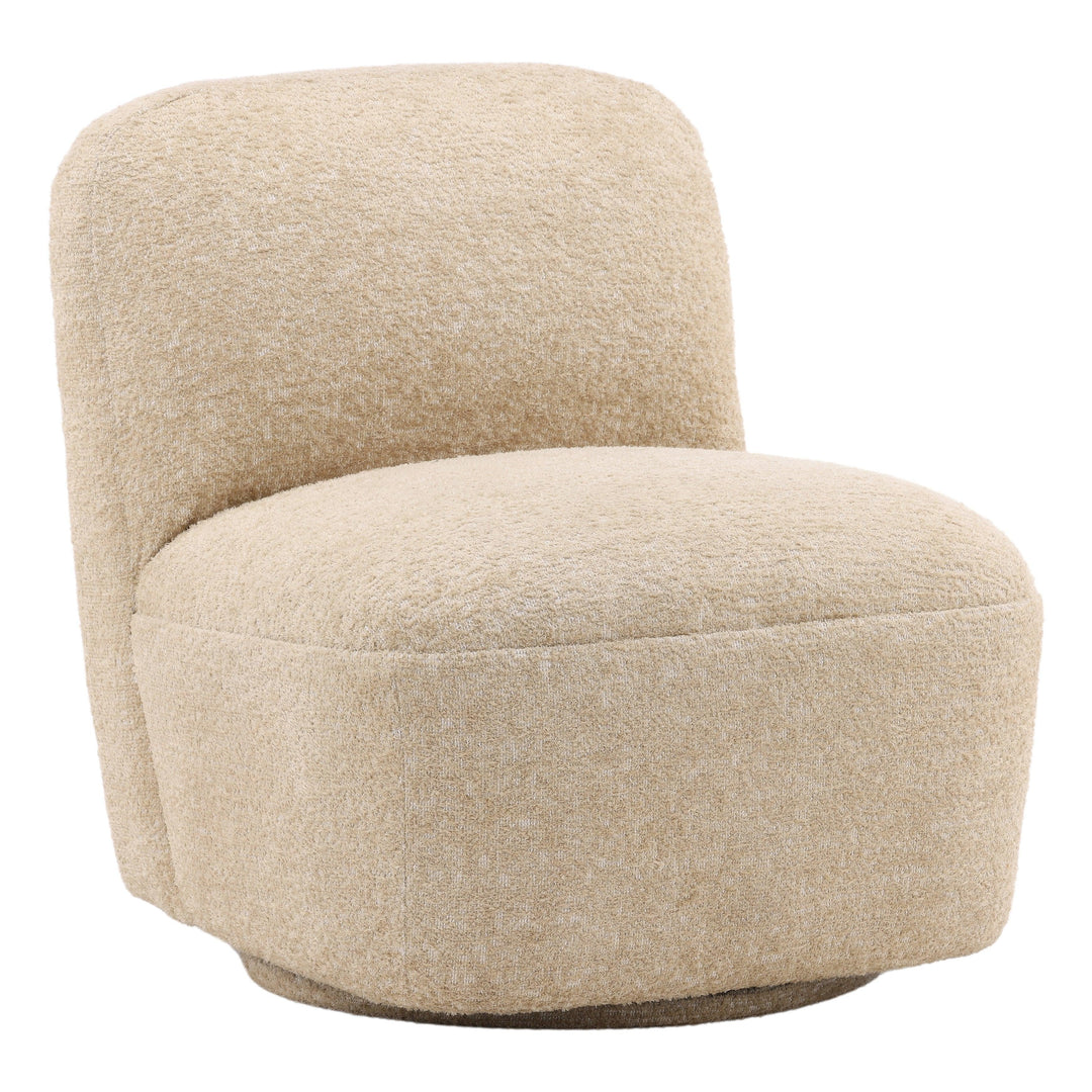 Daryl Swivel Chair Sand - SwayLiving