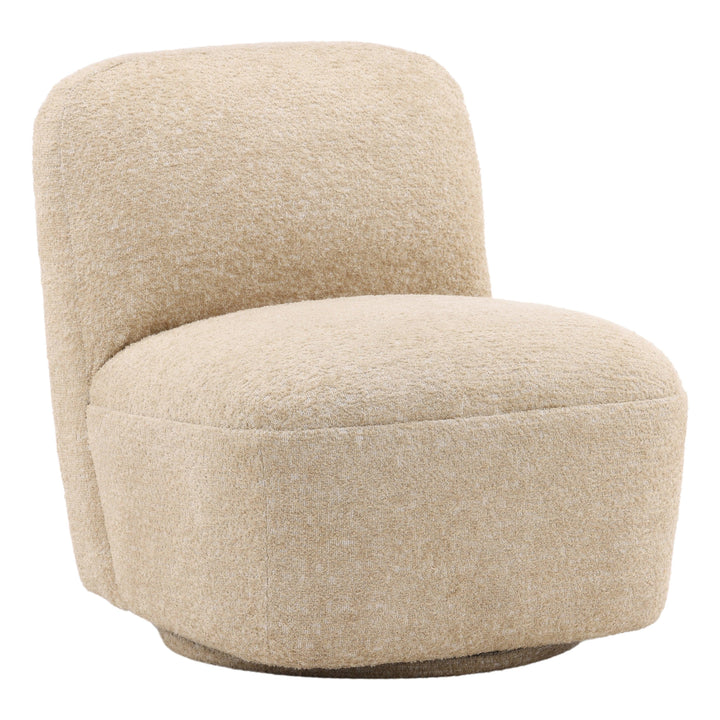 Daryl Swivel Chair Sand - SwayLiving