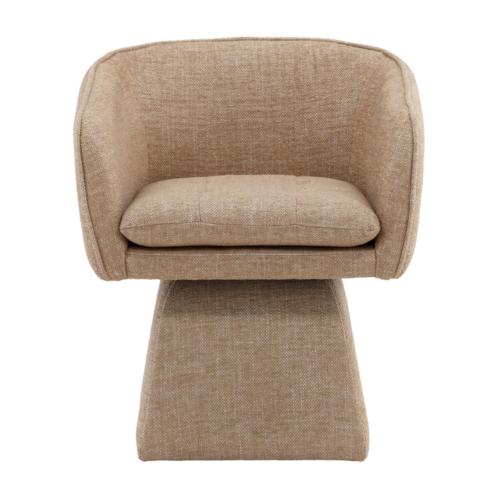 Joni Swivel Chair Camel - SwayLiving
