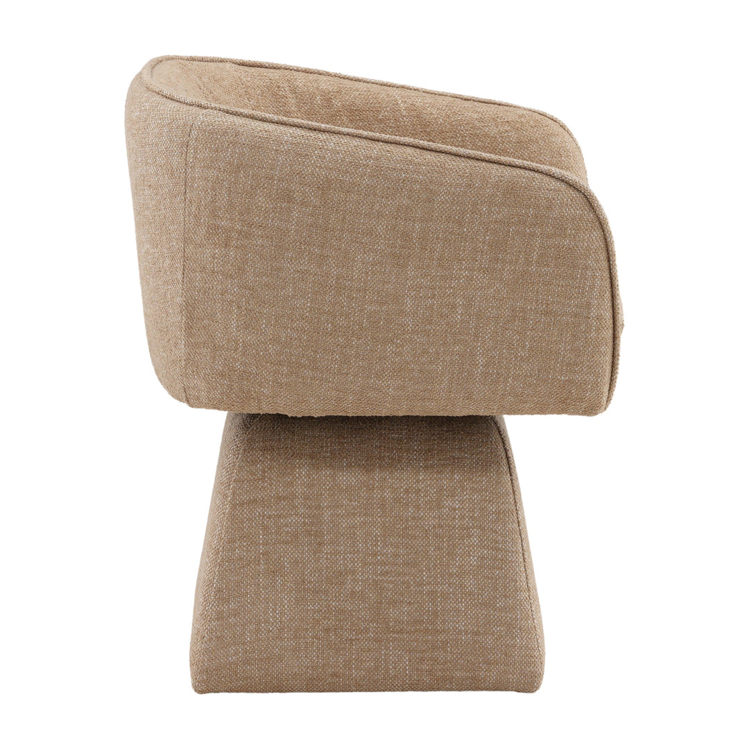 Joni Swivel Chair Camel - SwayLiving