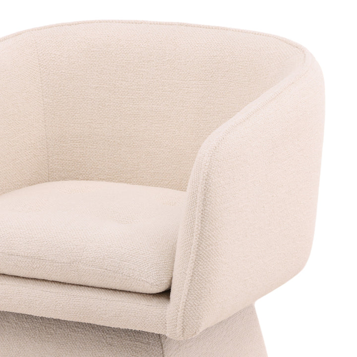 Jonnie Swivel Chair Cream — Detail 2