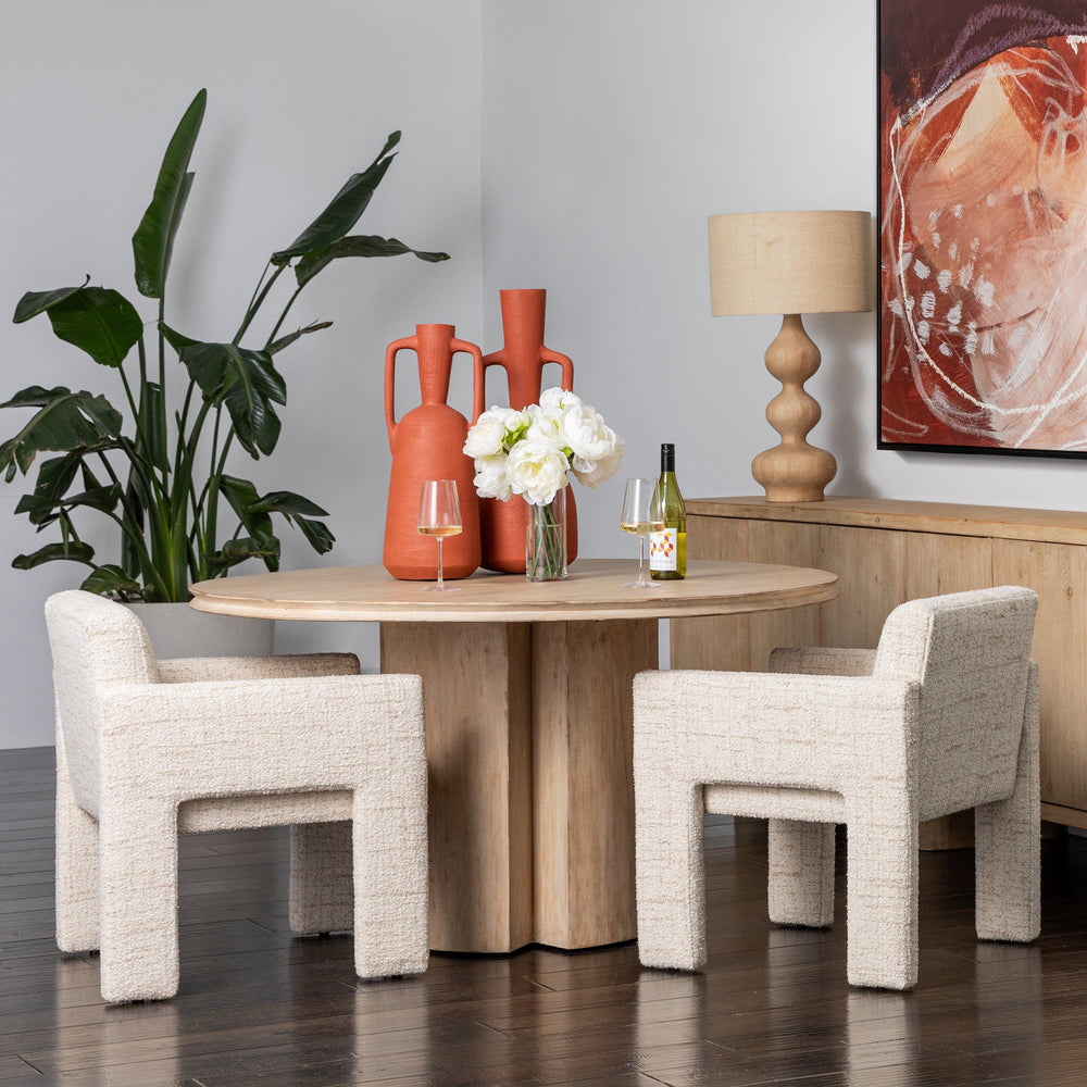 Barnard Dining Chair Cream - SwayLiving