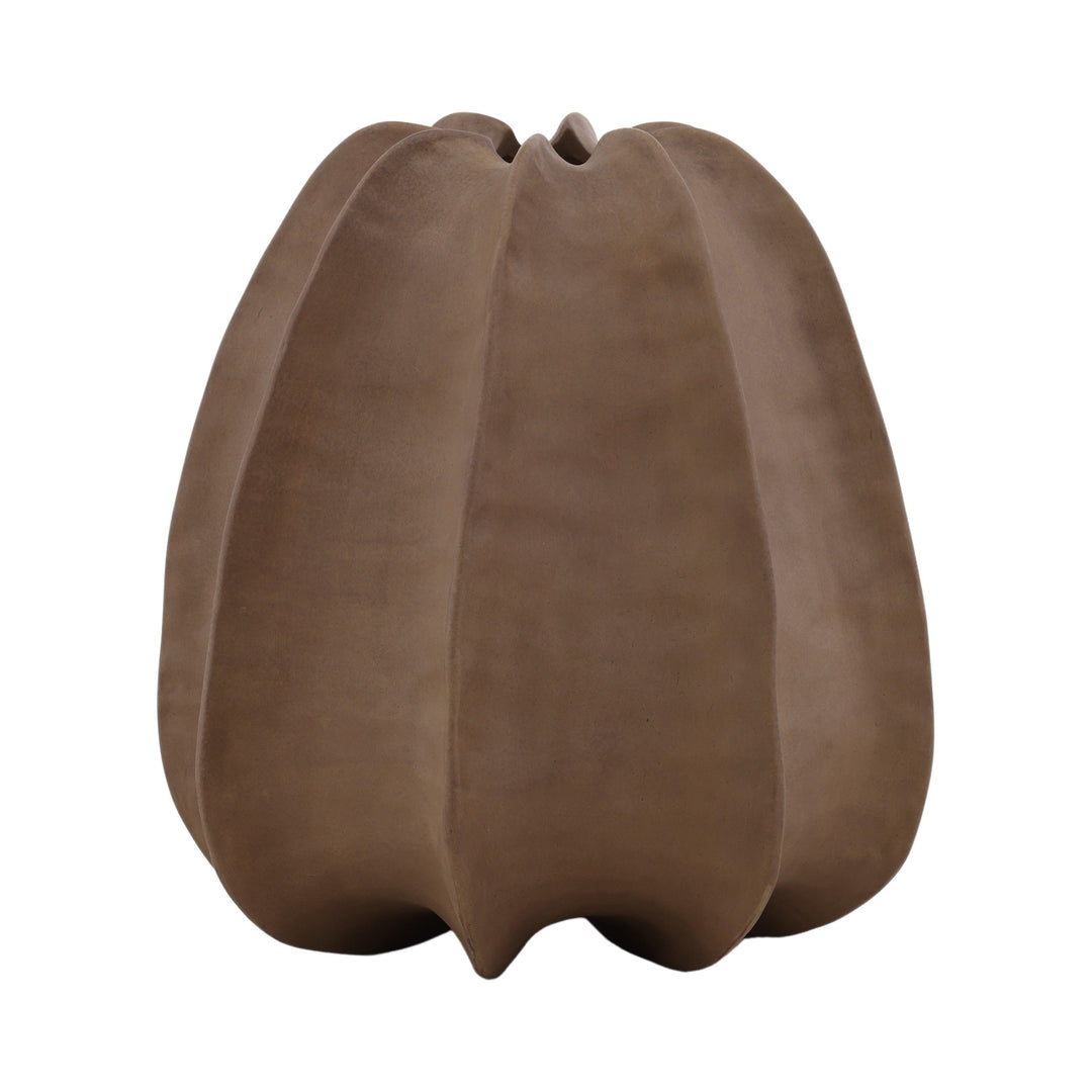 Elmo Vase Light Brown - SwayLiving