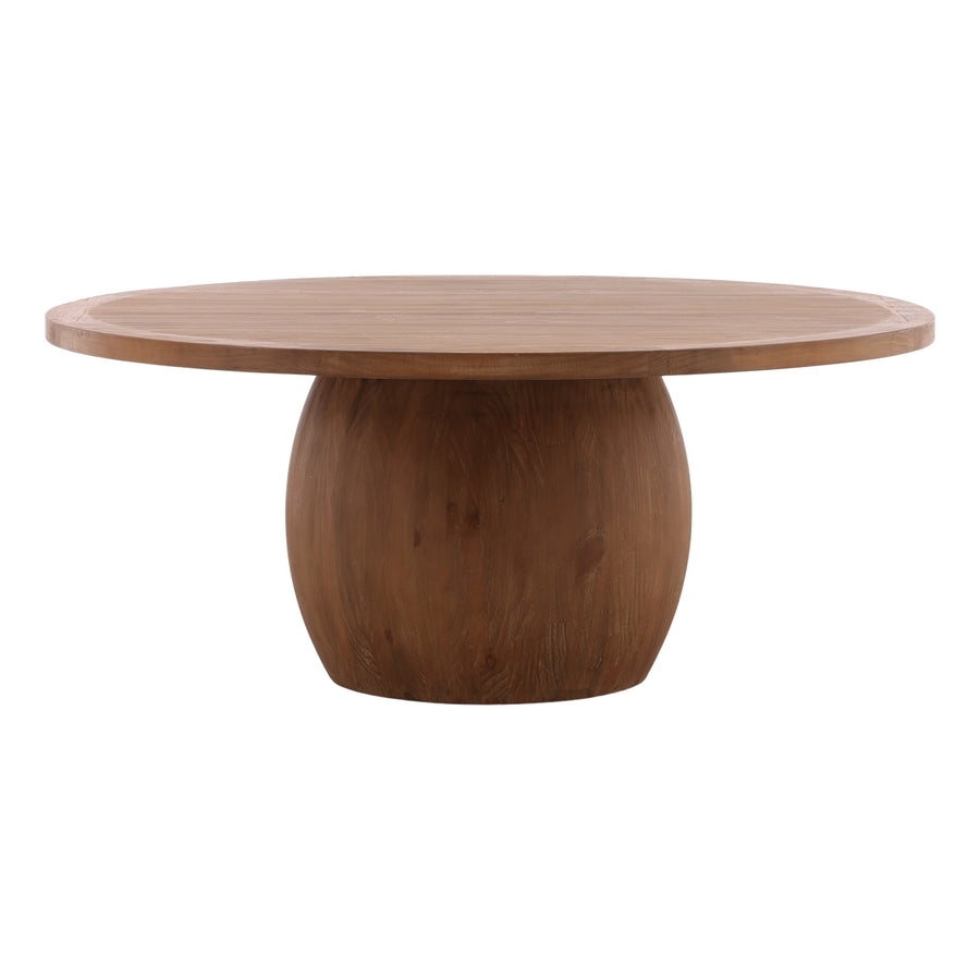 Belise Dining Table Brown — Front Three-Quarter