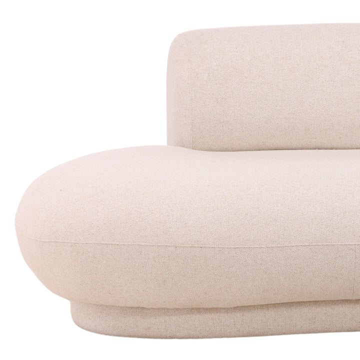Lakesh Left Chaise Sectional Cream - SwayLiving