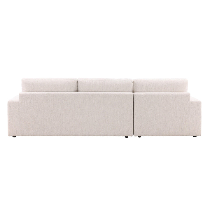 Bryson Left Chaise Sectional Cream - SwayLiving