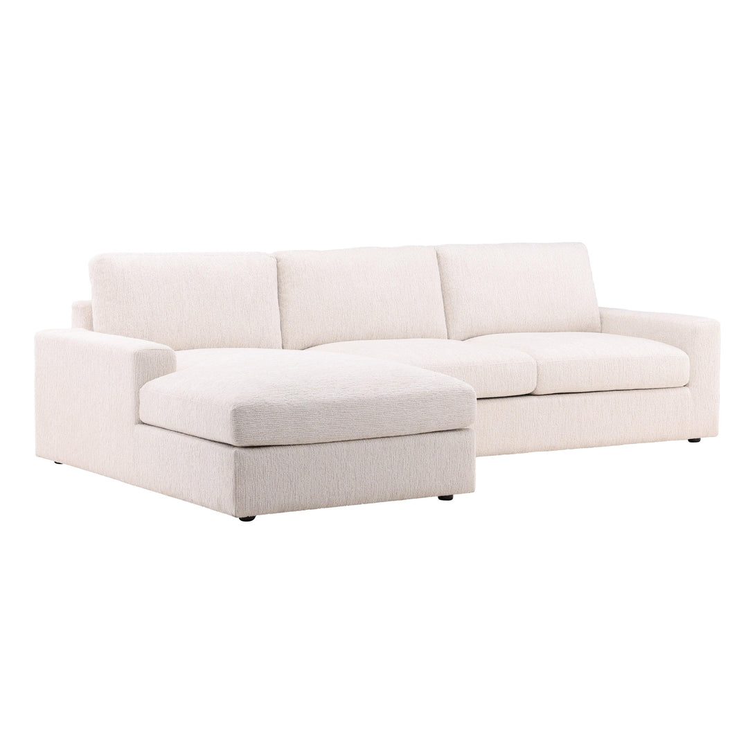 Bryson Left Chaise Sectional Cream - SwayLiving
