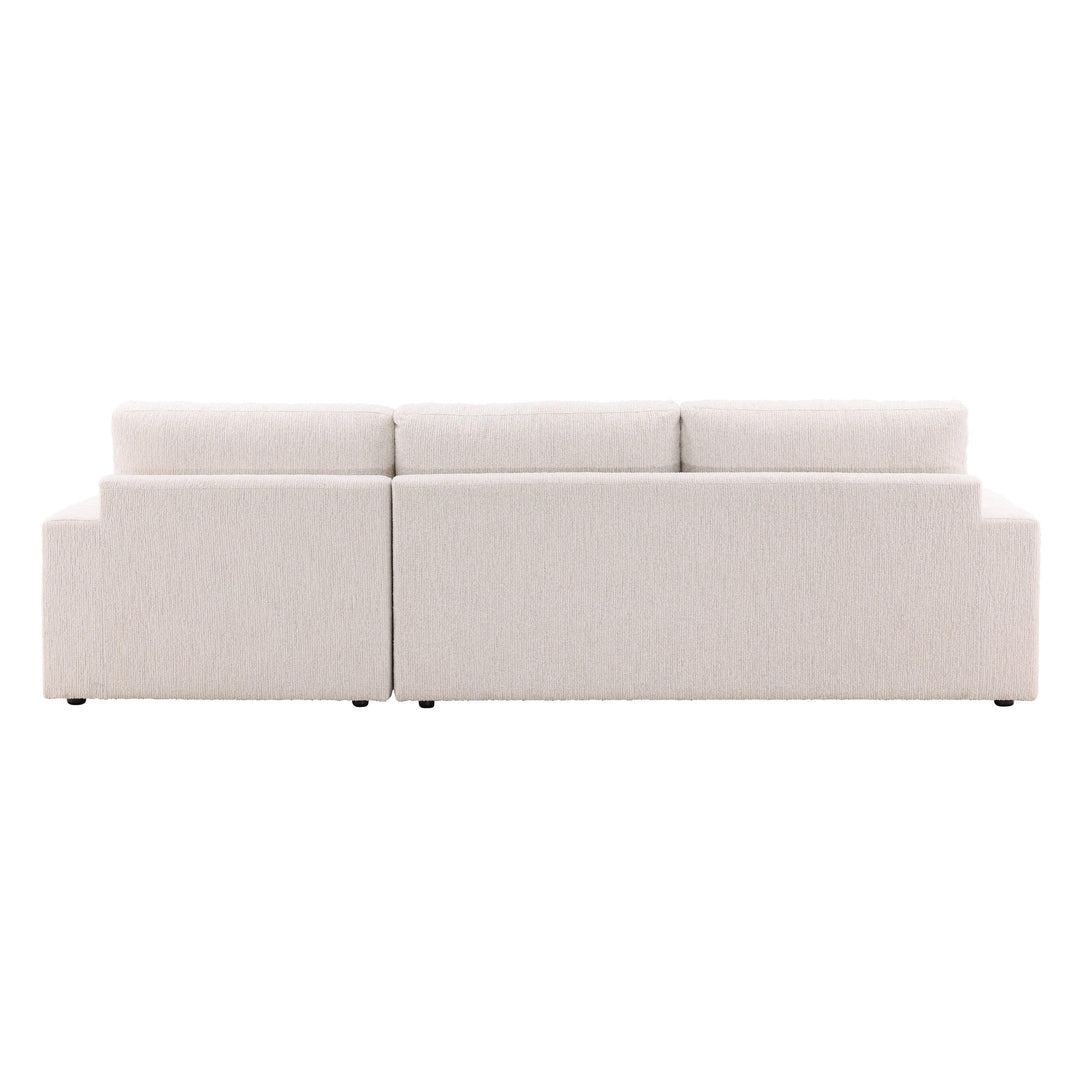 Bryson Right Chaise Sectional Cream - SwayLiving