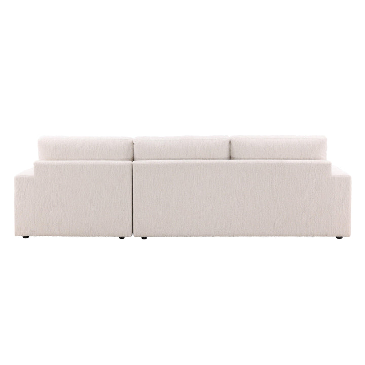 Bryson Right Chaise Sectional Cream - SwayLiving