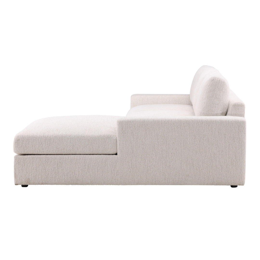 Bryson Right Chaise Sectional Cream - SwayLiving