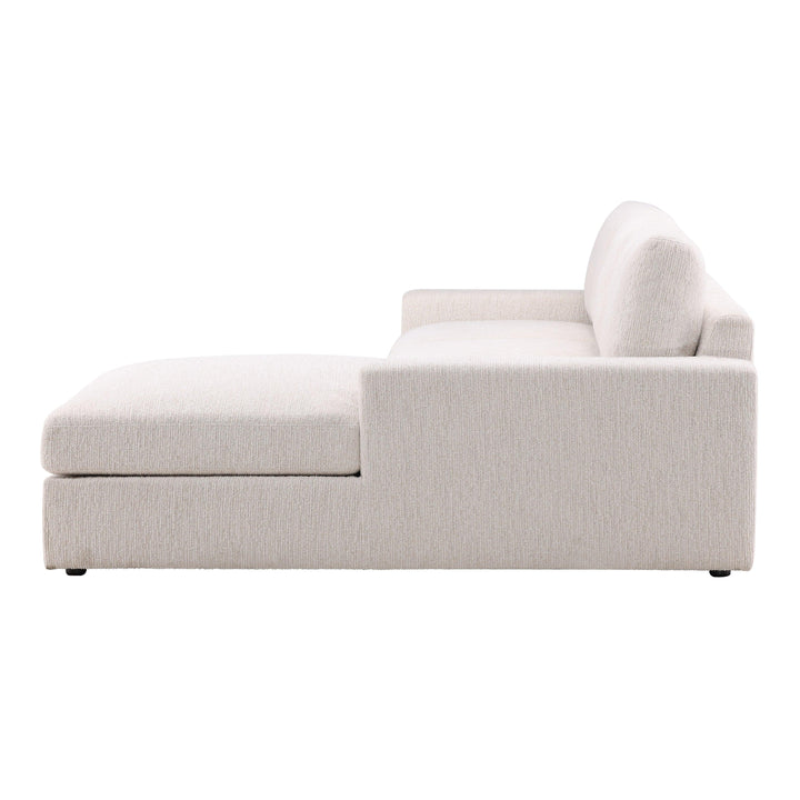 Bryson Right Chaise Sectional Cream - SwayLiving