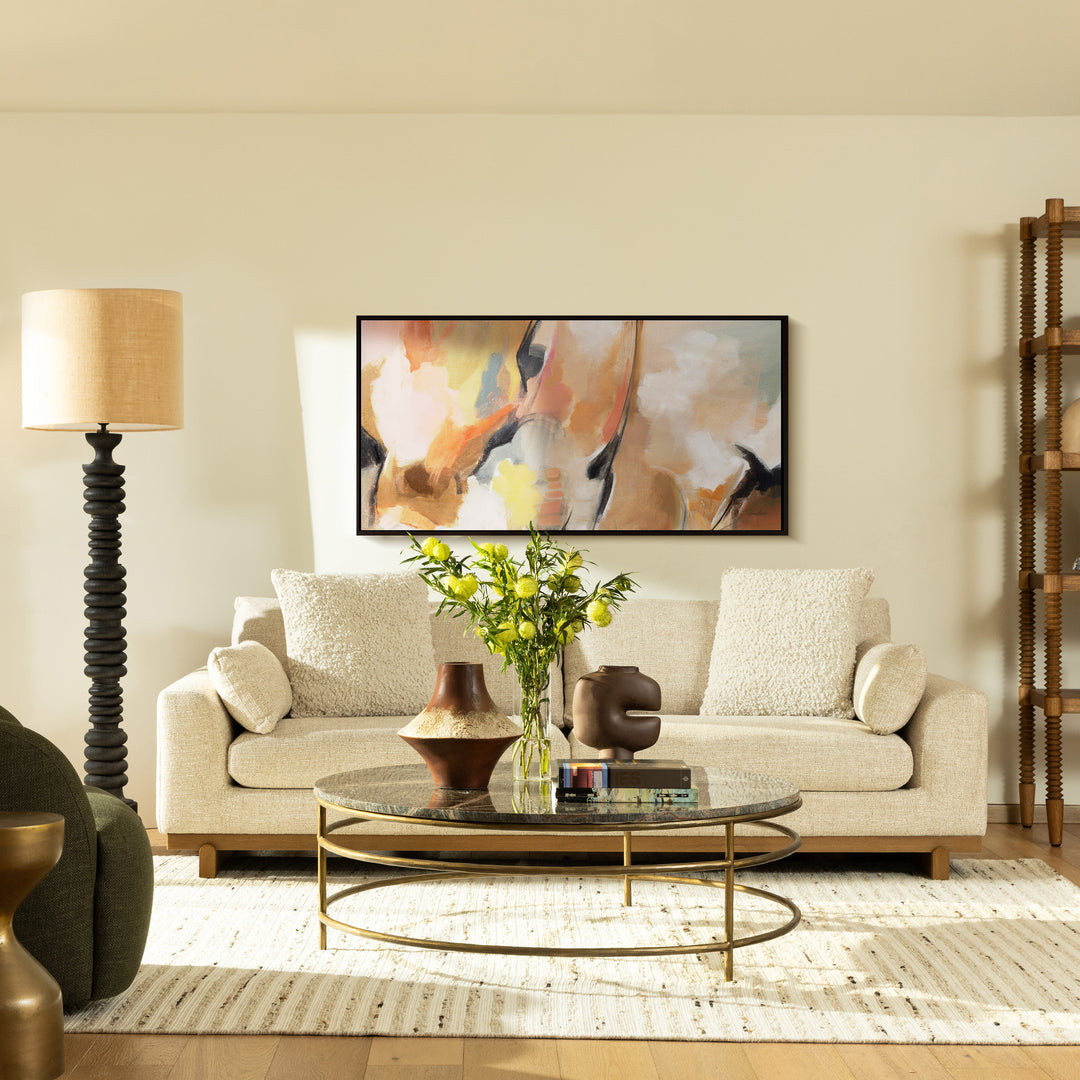 Amali Sofa Fawn — Lifestyle