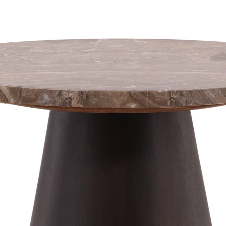 Ettie Side Table Dark Brown - SwayLiving