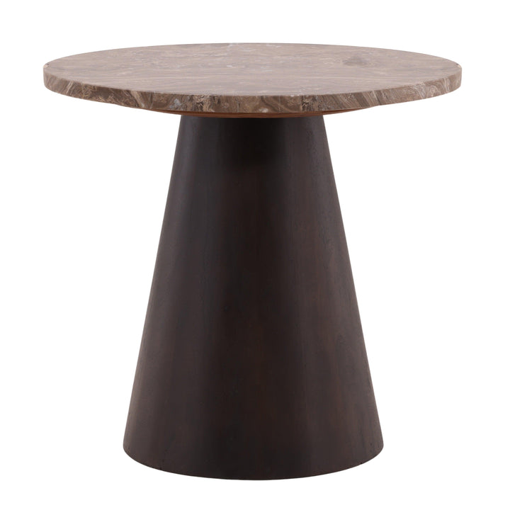 Ettie Side Table Dark Brown - SwayLiving