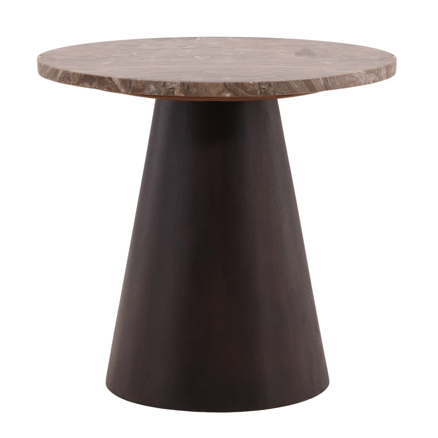Ettie Side Table Dark Brown - SwayLiving