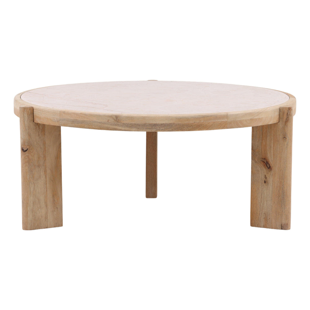 Taran Coffee Table Beige - SwayLiving