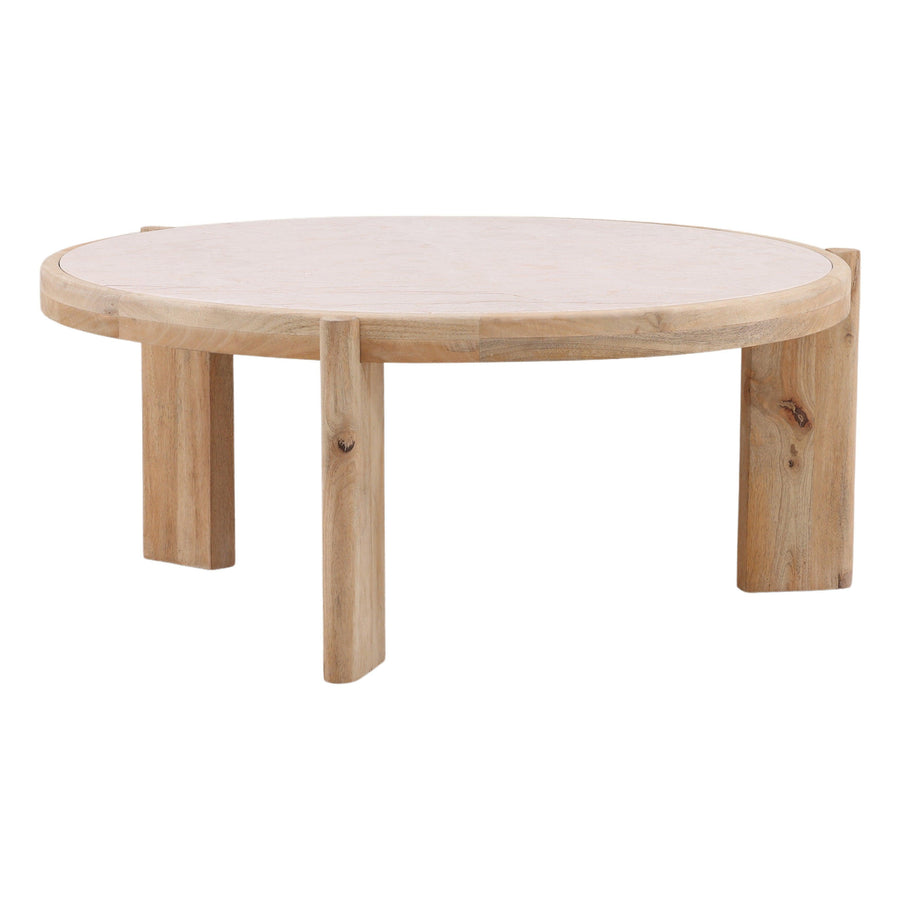Taran Coffee Table Beige - SwayLiving