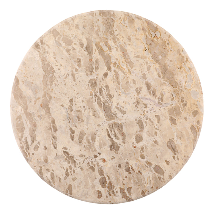 Laynah Dining Table Beige — Overhead
