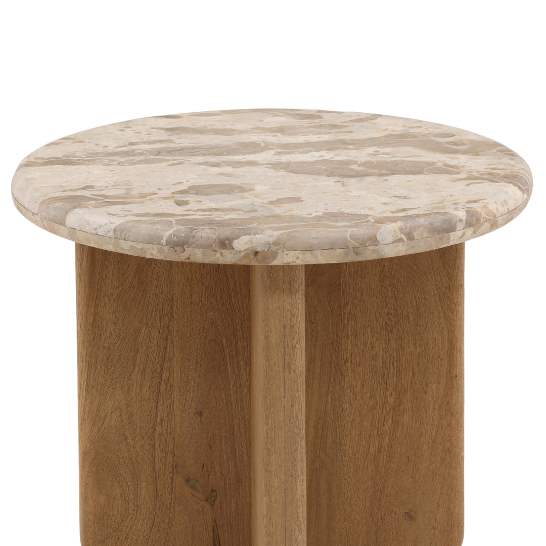 Laynah Side Table Beige — Detail 1