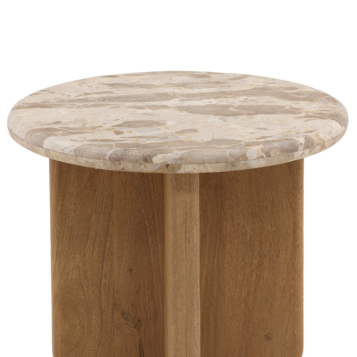 Laynah Side Table Beige — Detail 1
