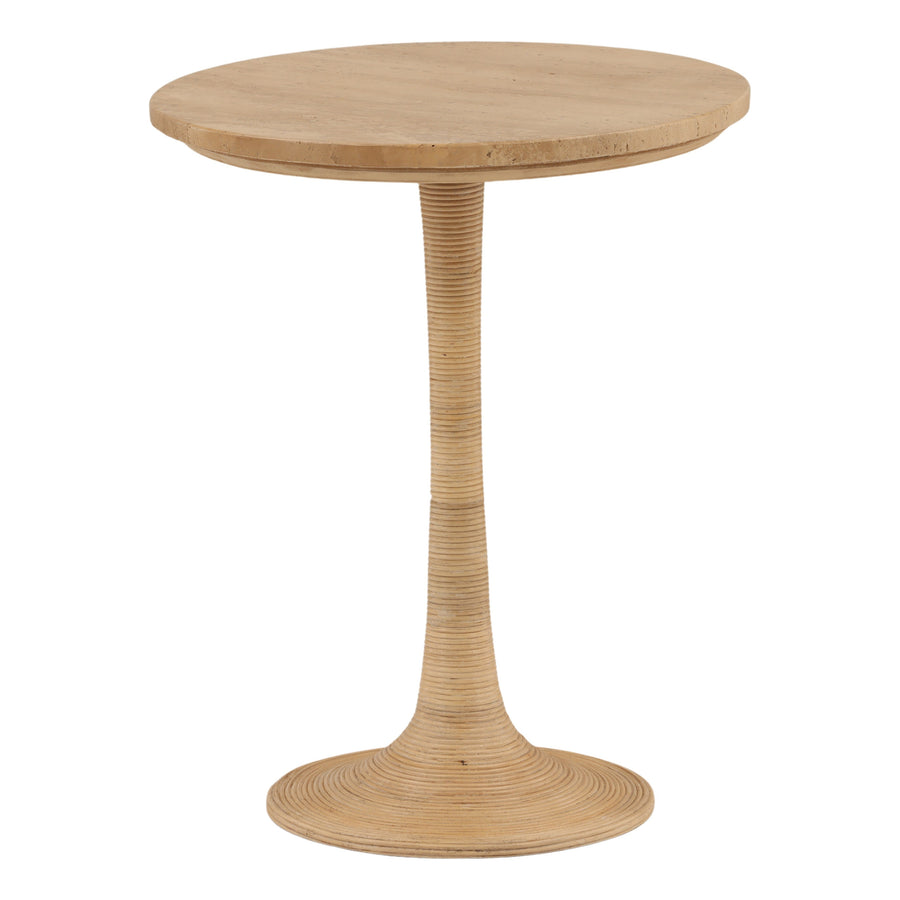 Martina Side Table Natural — Front Three-Quarter