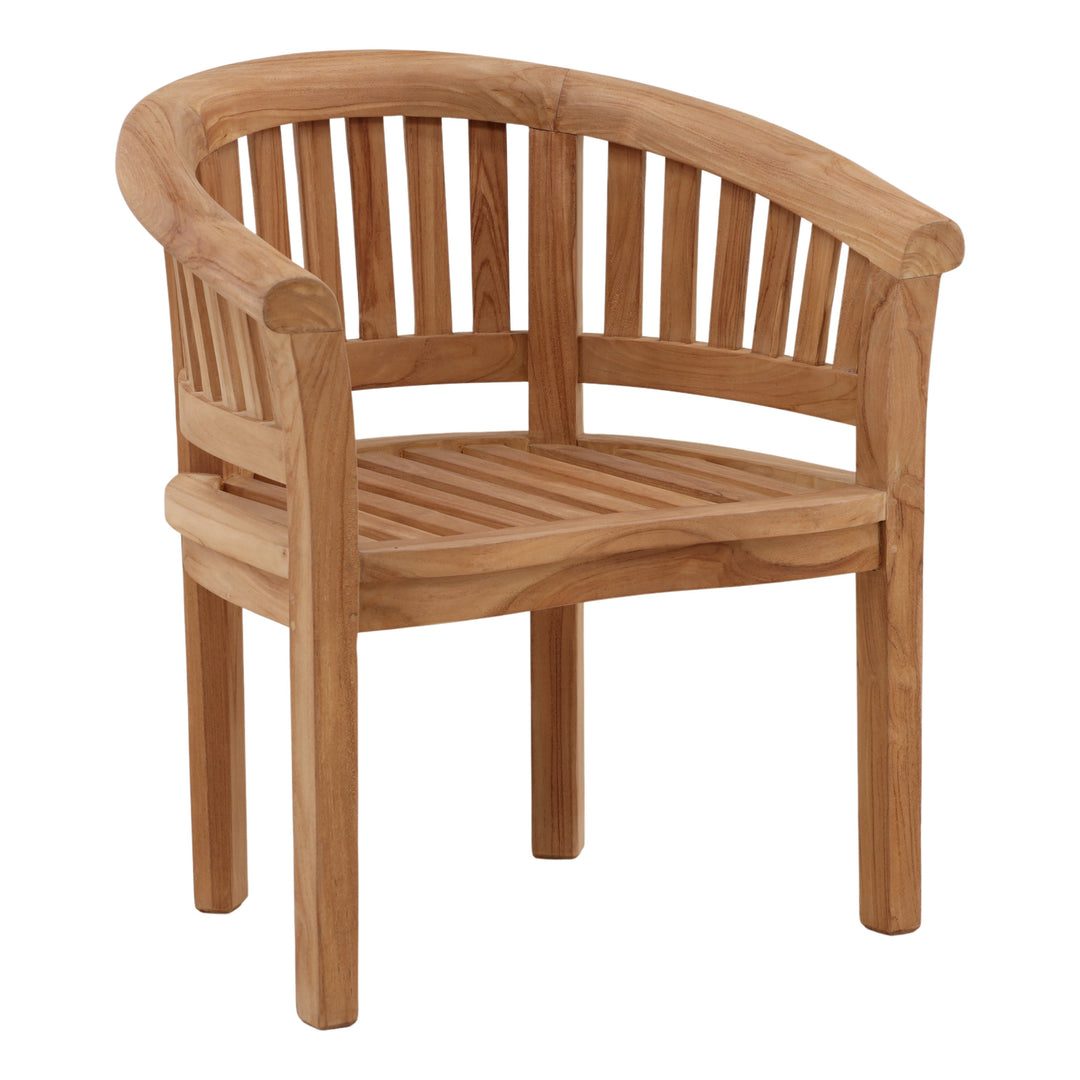 Maplin Outdoor Occasional Chair Natural — Front Three-Quarter