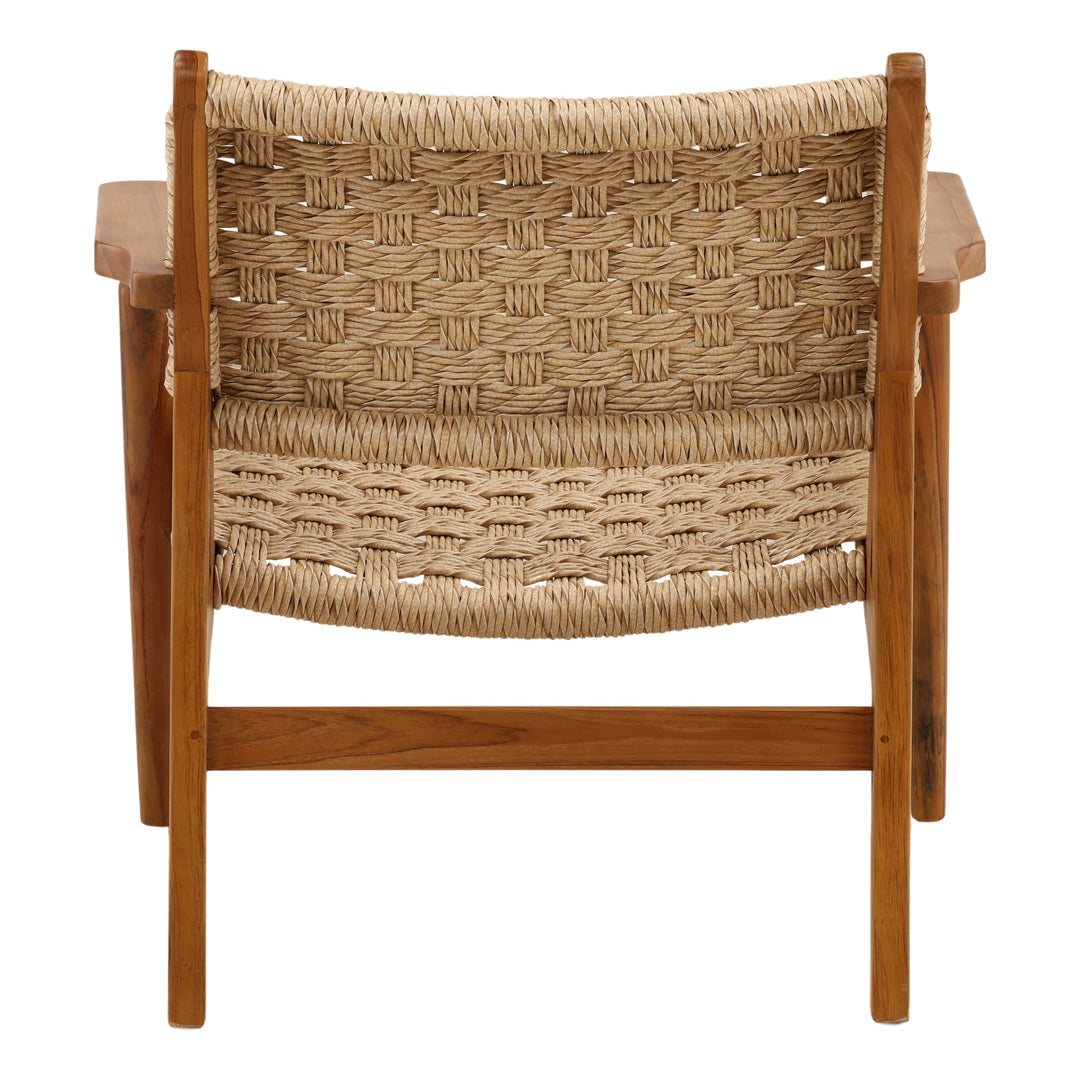 Parleigh Outdoor Occasional Chair Natural — Back