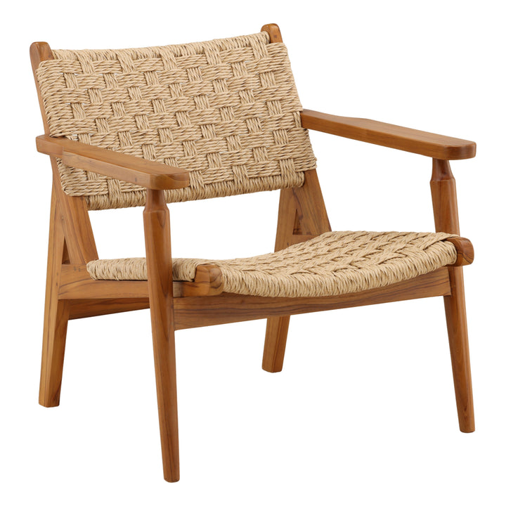 Parleigh Outdoor Occasional Chair Natural — Front Three-Quarter