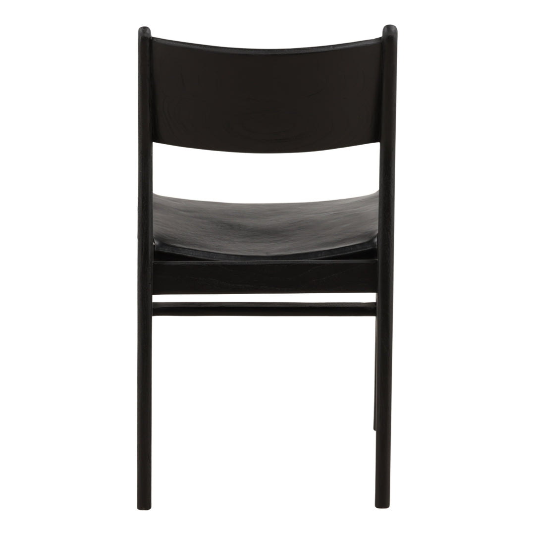 Leandro Dining Chair Set of 2 Black — Back