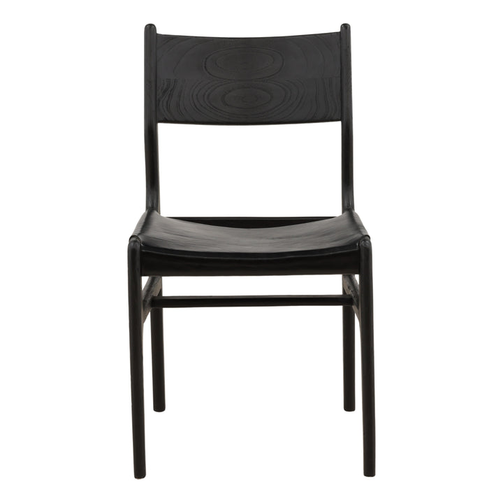 Leandro Dining Chair Set of 2 Black — Front