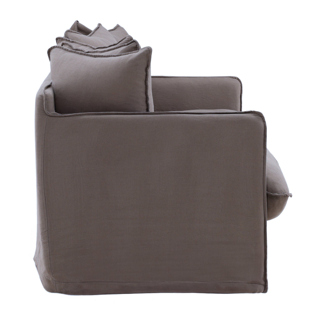 Lexa Sofa Slipcover Stone — Profile