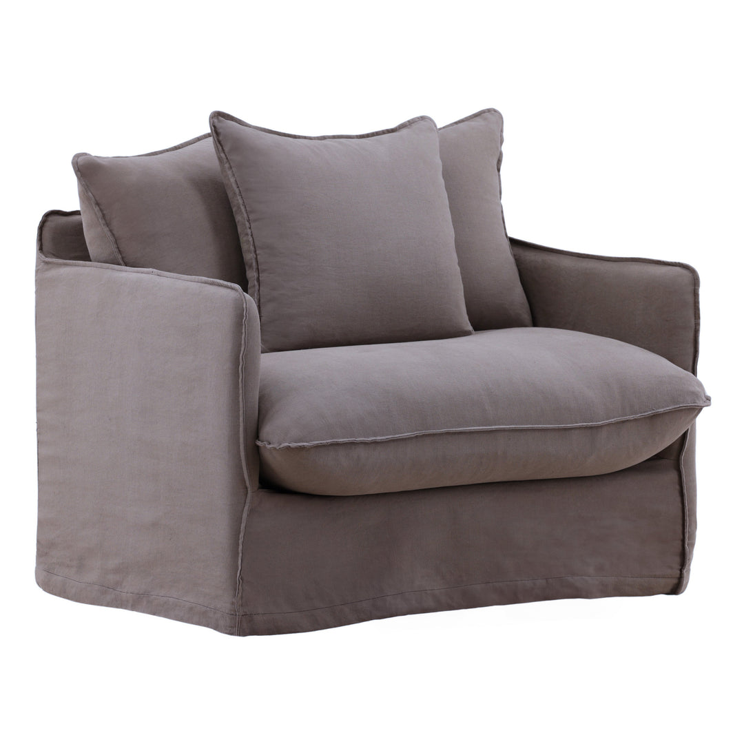 Lexa Sofa Chair Frame — Front Three-Quarter