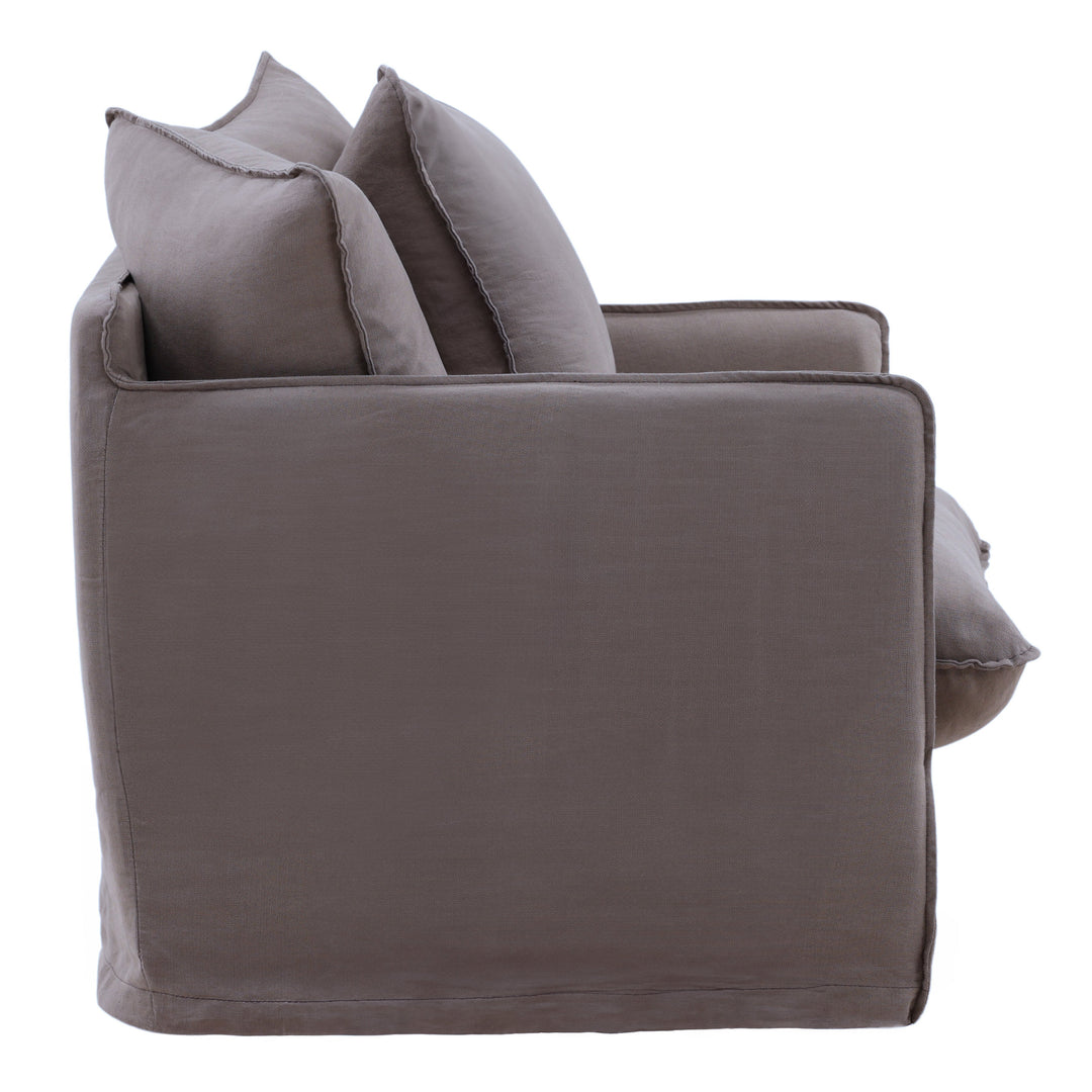 Lexa Sofa Chair Slipcover Stone — Profile