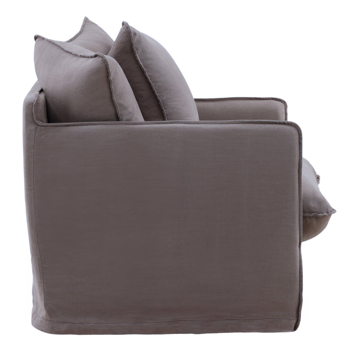 Lexa Sofa Chair Slipcover Stone — Profile