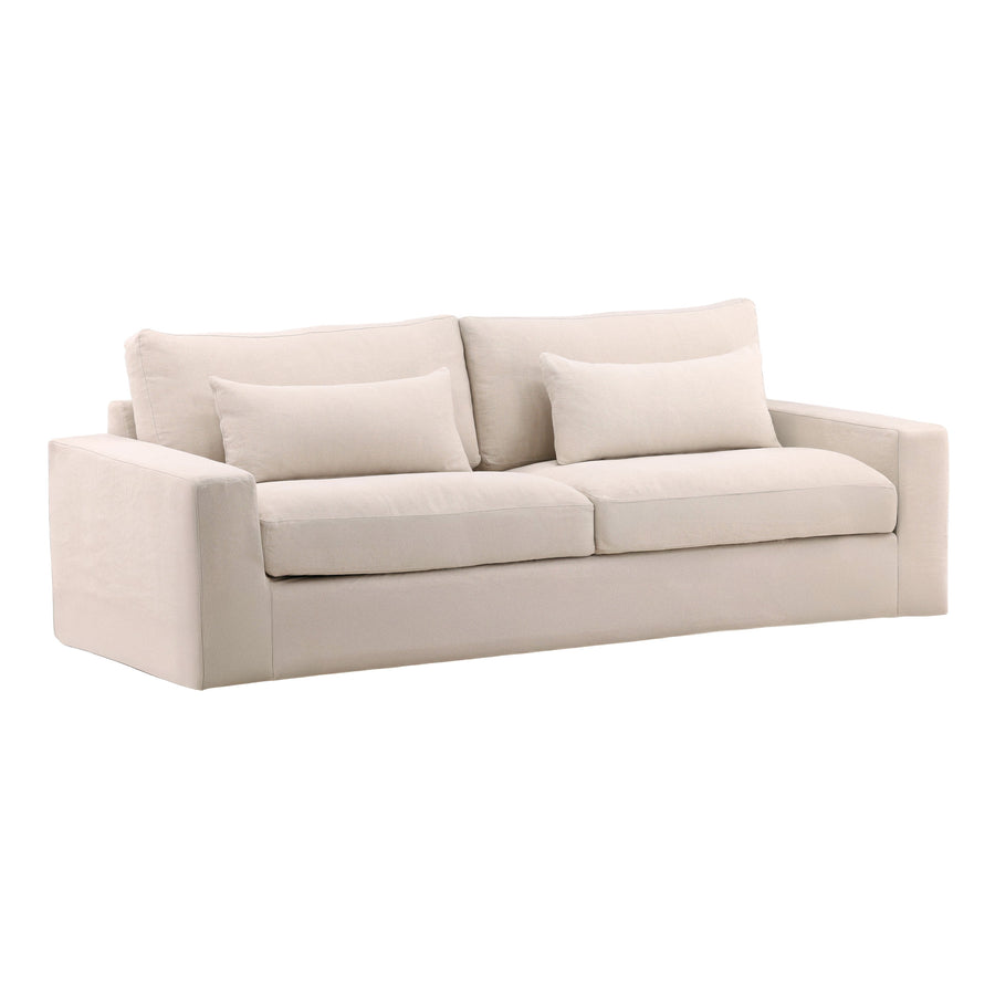 Silvie Sofa Slipcover Natural — Front Three-Quarter