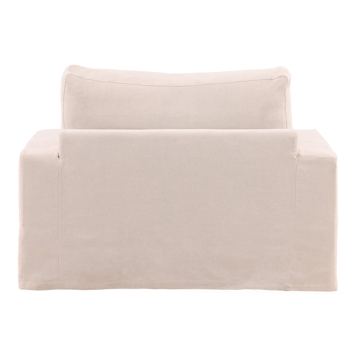 Silvie Sofa Chair Slipcover Natural — Back