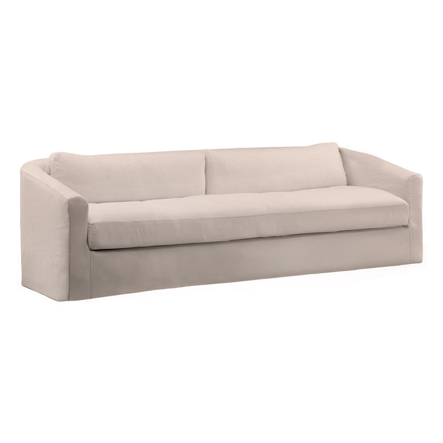 Violetta Sofa Slipcover Natural — Front Three-Quarter