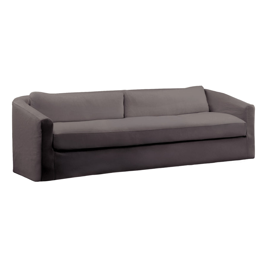 Violetta Sofa Slipcover Stone — Front Three-Quarter