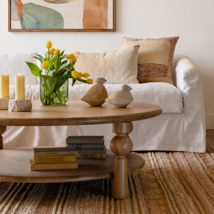 Violetta Sofa Slipcover White — Lifestyle