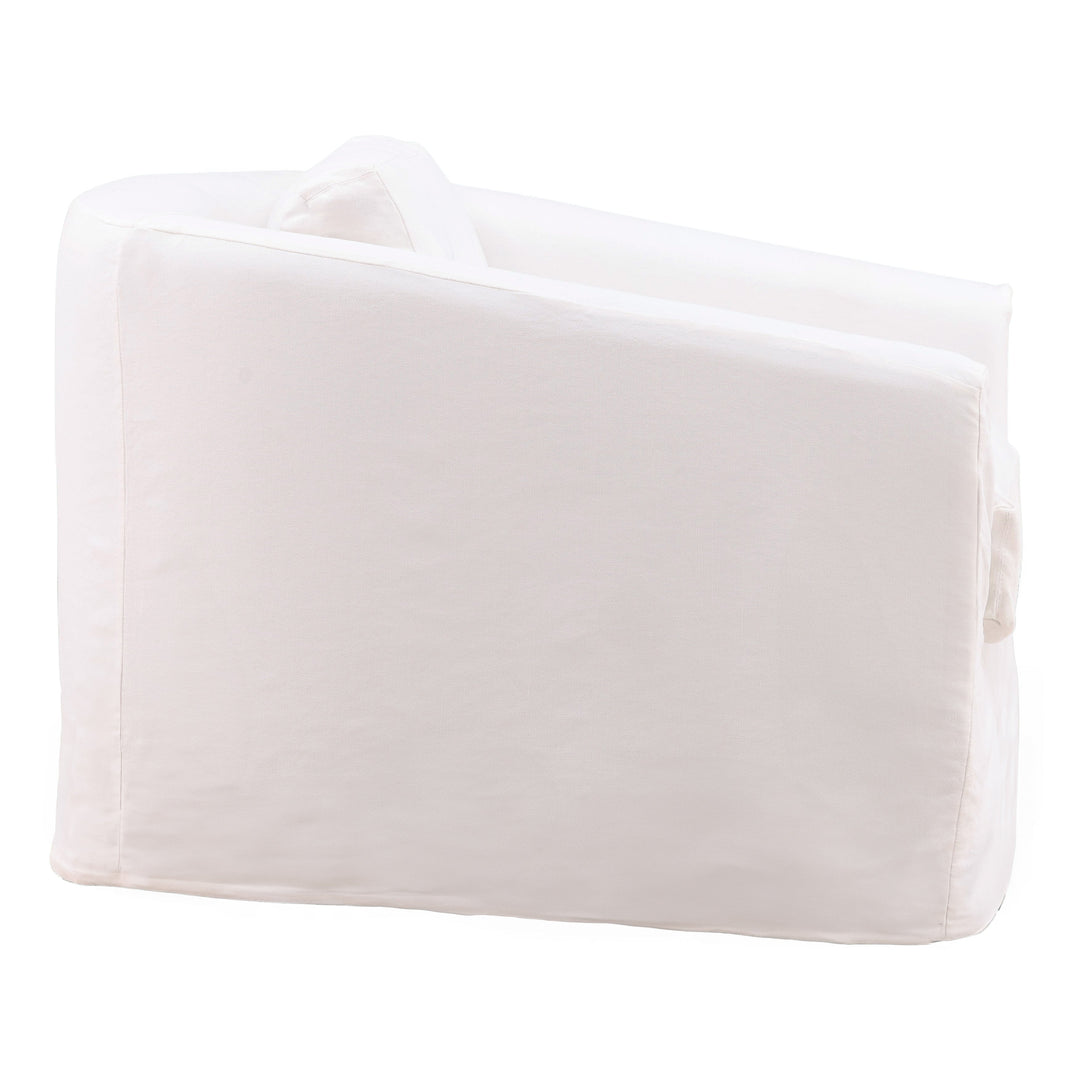 Violetta Sofa Chair Slipcover White — Profile