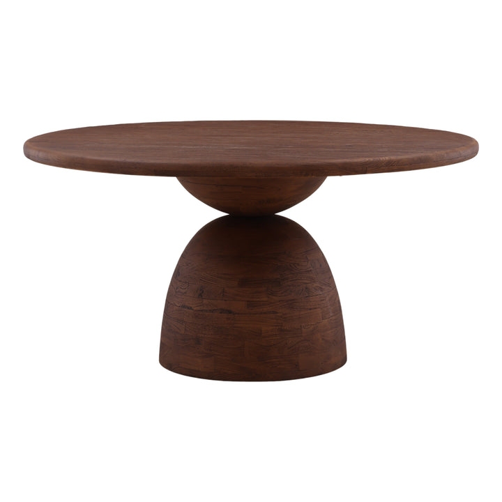 Amberley Dining Table Brown 60" — Front Three-Quarter