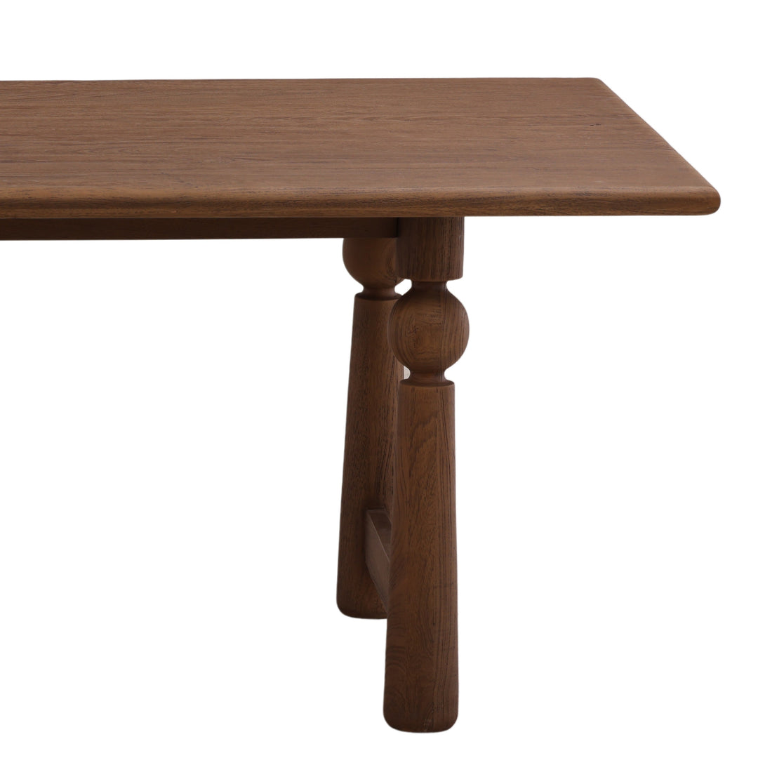 Nethann Dining Table Brown — Detail 2