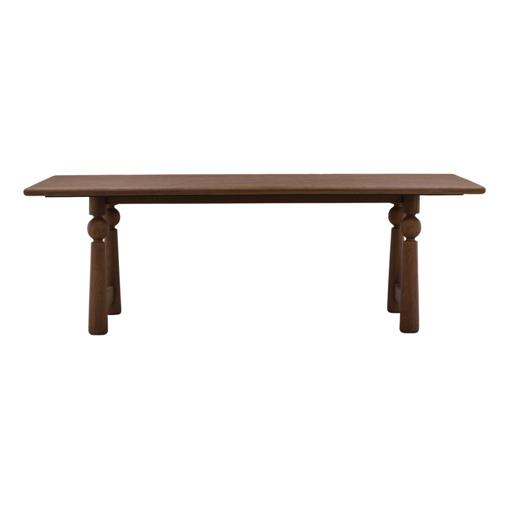 Nethann Dining Table Brown — Front